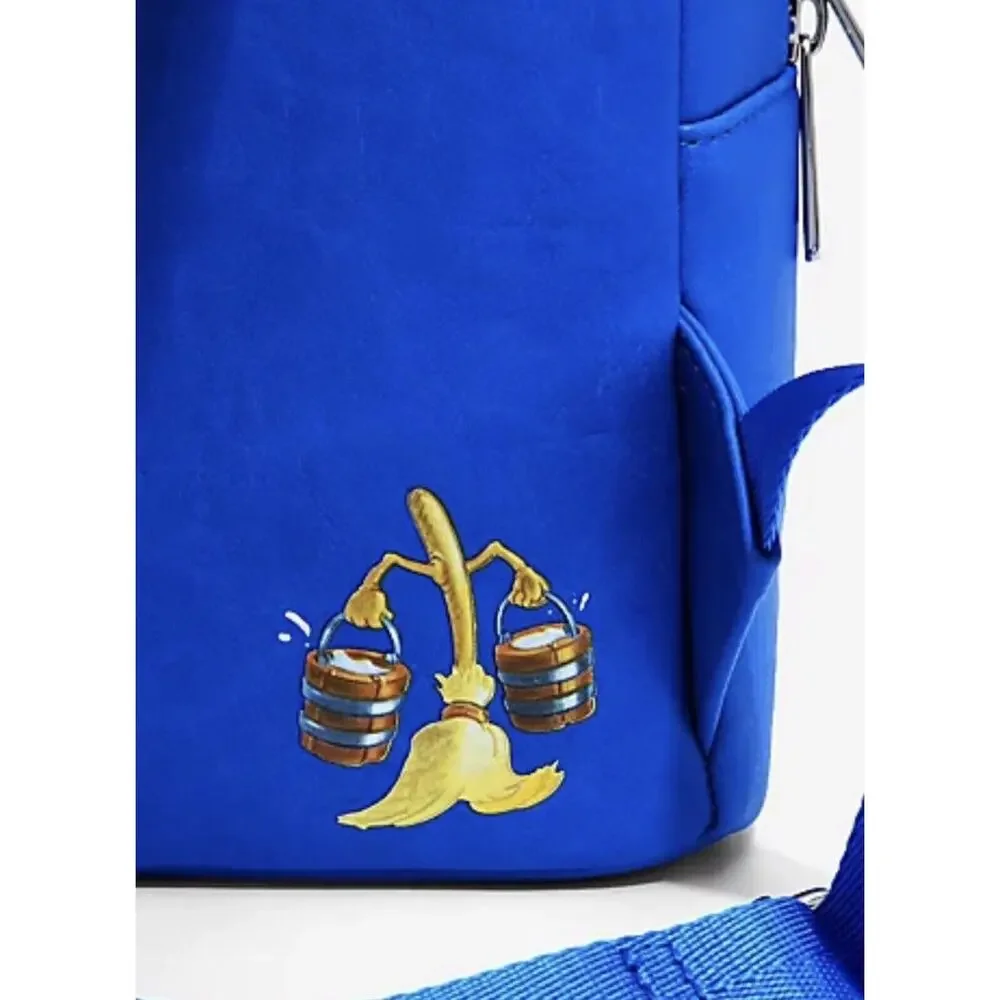 Loungefly Mickey Mouse Mini Backpack & Wallet Set Fantasia Sourcerer Disney NWT